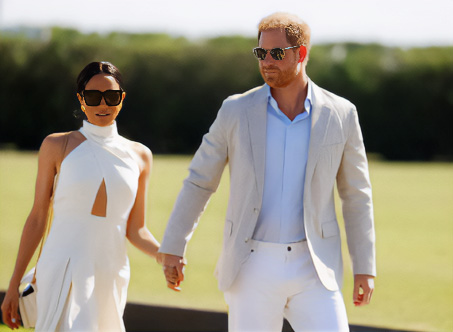 Harry and Meghan united at charity polo match